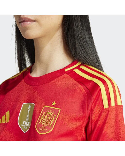 T-shirt de Mulher 1.º Equipamento Espanha 2024 Vermelho-5