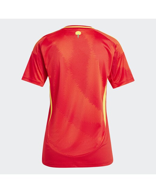 T-shirt de Mulher 1.º Equipamento Espanha 2024 Vermelho-7