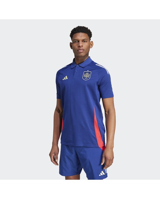 Polo de Homem Espanha 2024 Tiro Azul-1