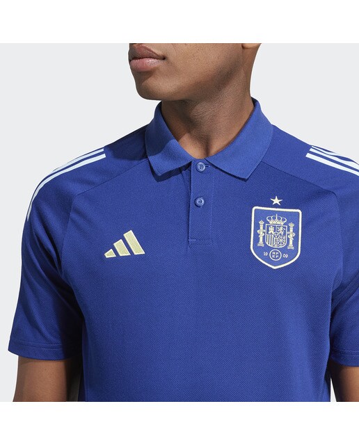 Polo de Homem Espanha 2024 Tiro Azul-4