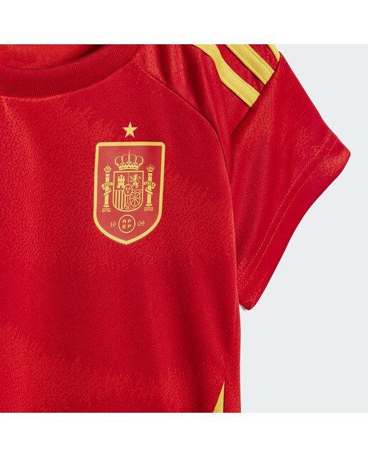 Conjunto de 1.º Equipamento de Bebé Espanha Vermelho-2
