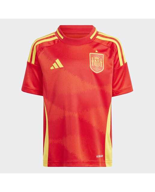 Conjunto de Criança 1.º Equipamento Espanha 2024 Minikit Vermelho-6