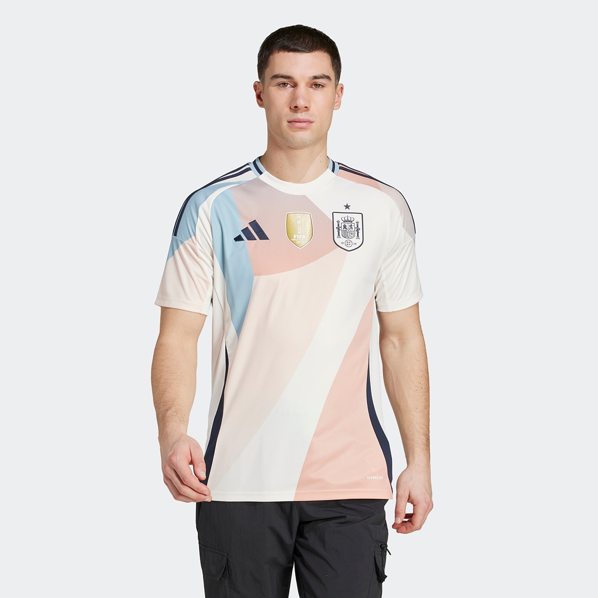 T-shirt de Homem Visitante de Espanha 25 (Equipa Feminina) Branco-1