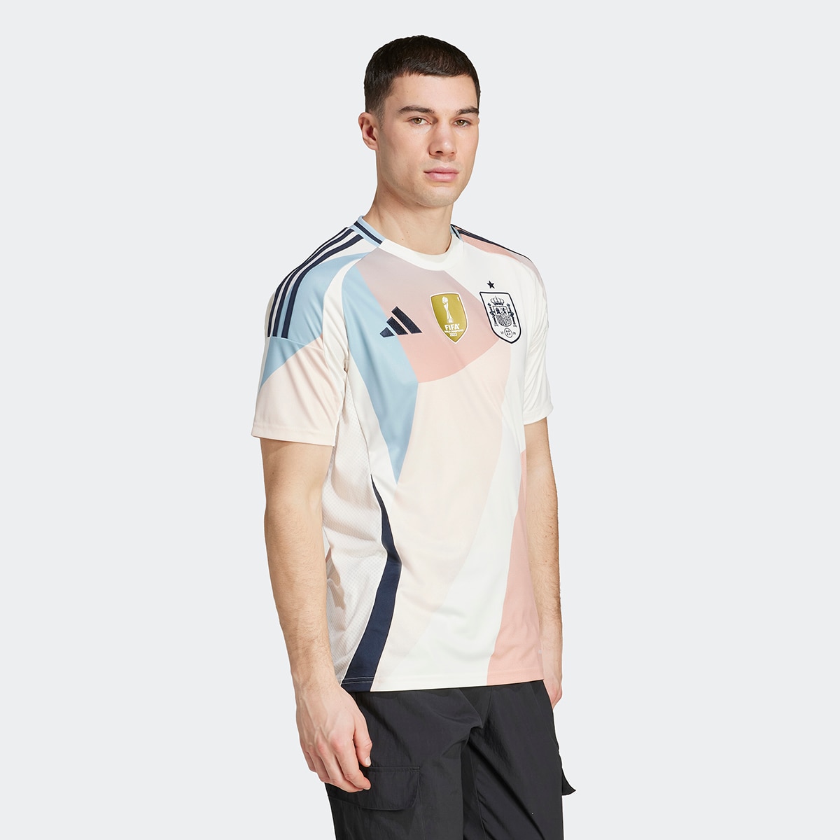 T-shirt de Homem Visitante de Espanha 25 (Equipa Feminina) Branco-3