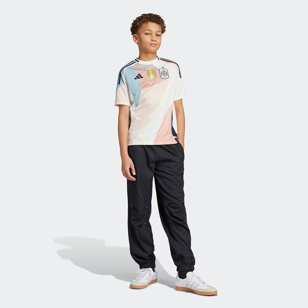 T-shirt de Menino Espanha 25 (Equipa Feminina) Visitante Branco-4