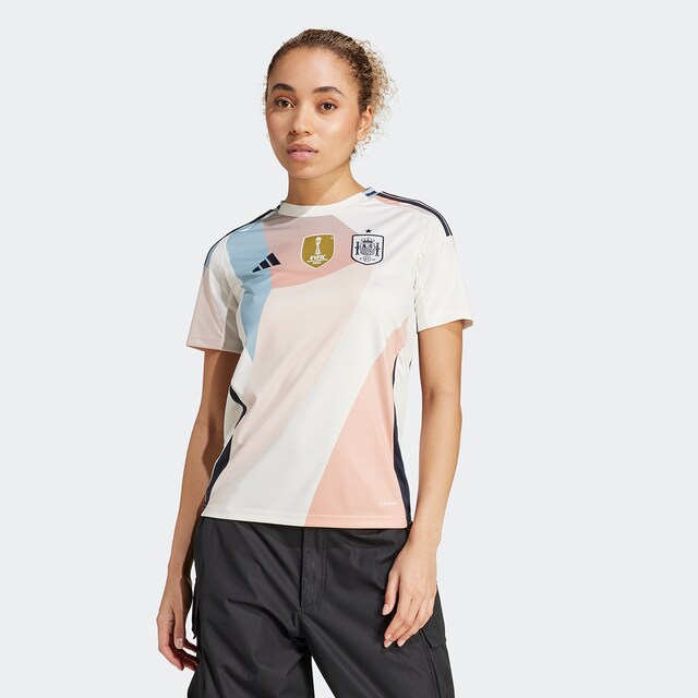 Camiseta de mujer visitante de España 25 (equipo femenino) Adidas