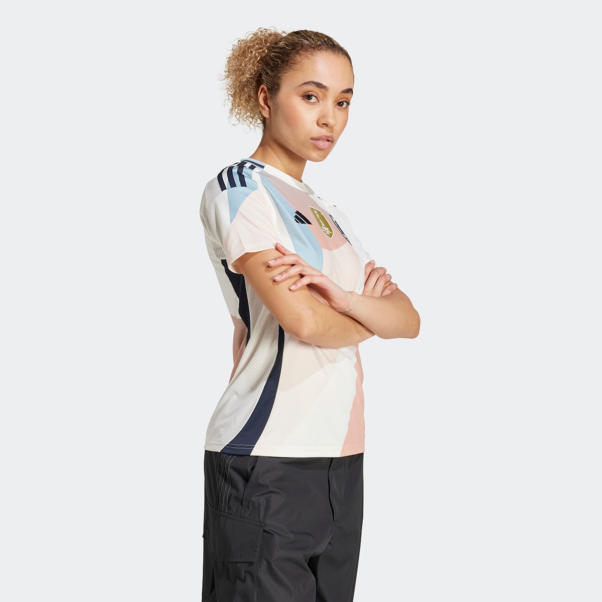 T-shirt de Mulher Visitante de Espanha 25 (Equipa Feminina) Branco-3