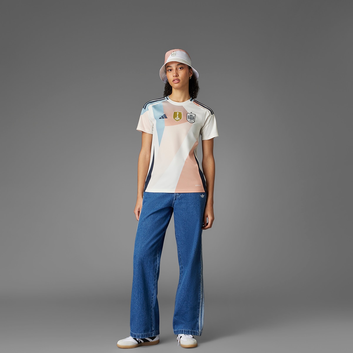 T-shirt de Mulher Visitante de Espanha 25 (Equipa Feminina) Branco-7
