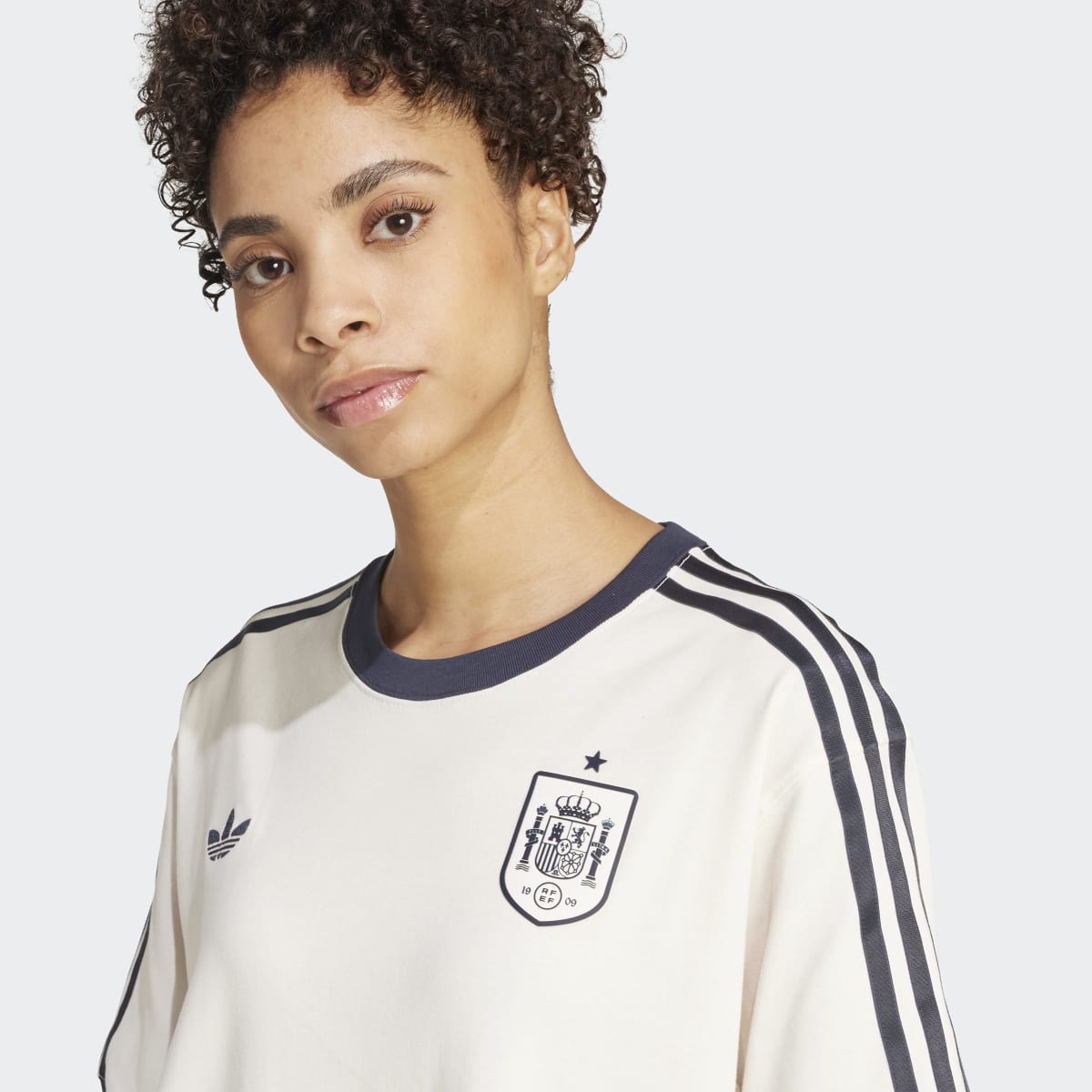 T-shirt de Mulher Espanha FEF 2025 Branco-4