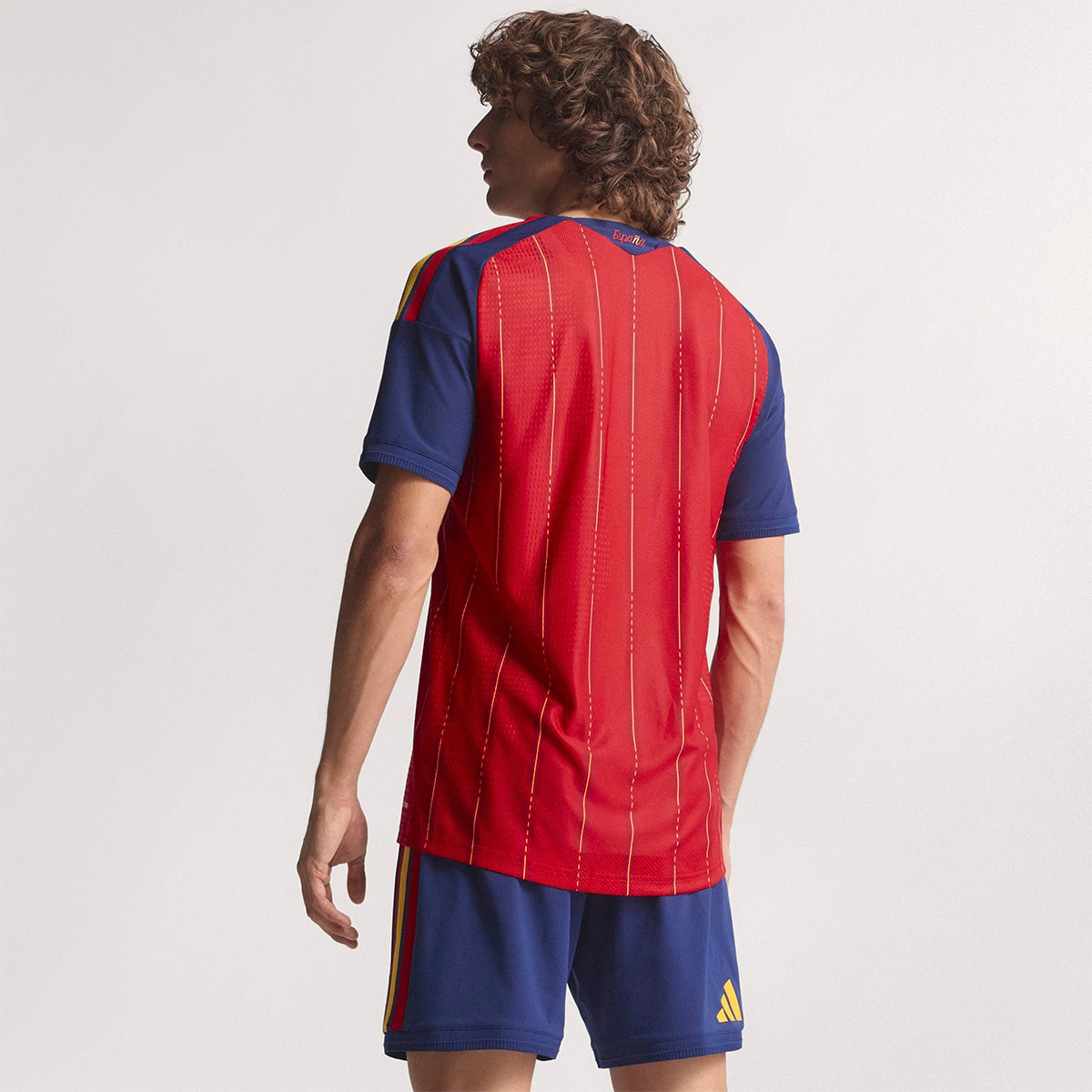 T-shirt de Homem 1.º Equipamento Authentic Espanha Mundial 2026 Vermelho-4