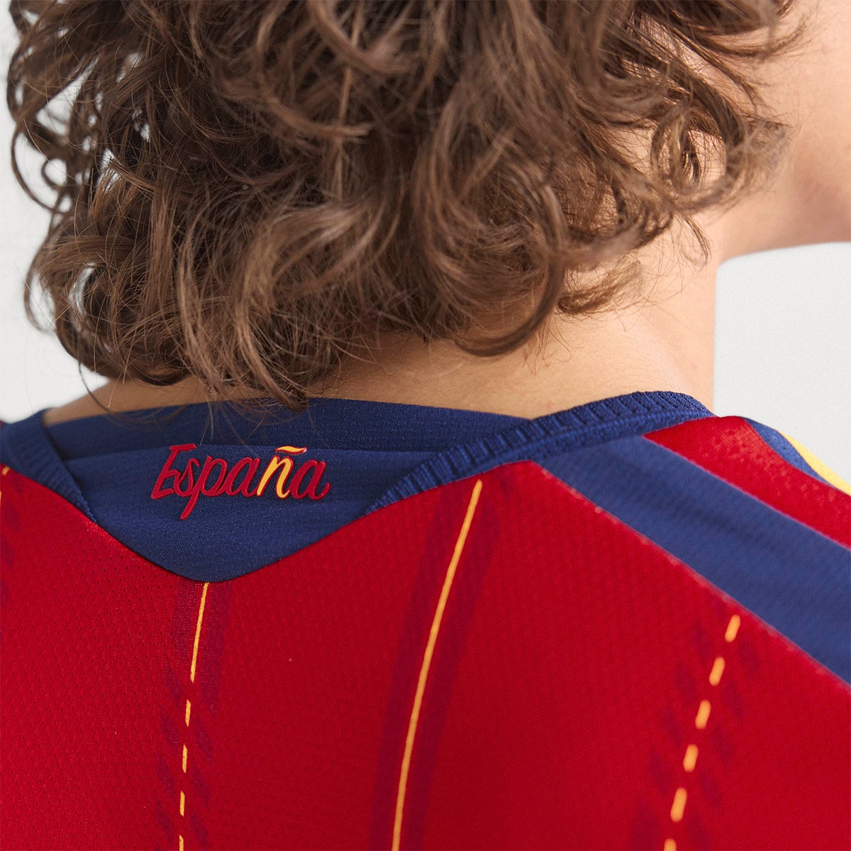 T-shirt de Homem 1.º Equipamento Authentic Espanha Mundial 2026 Vermelho-8