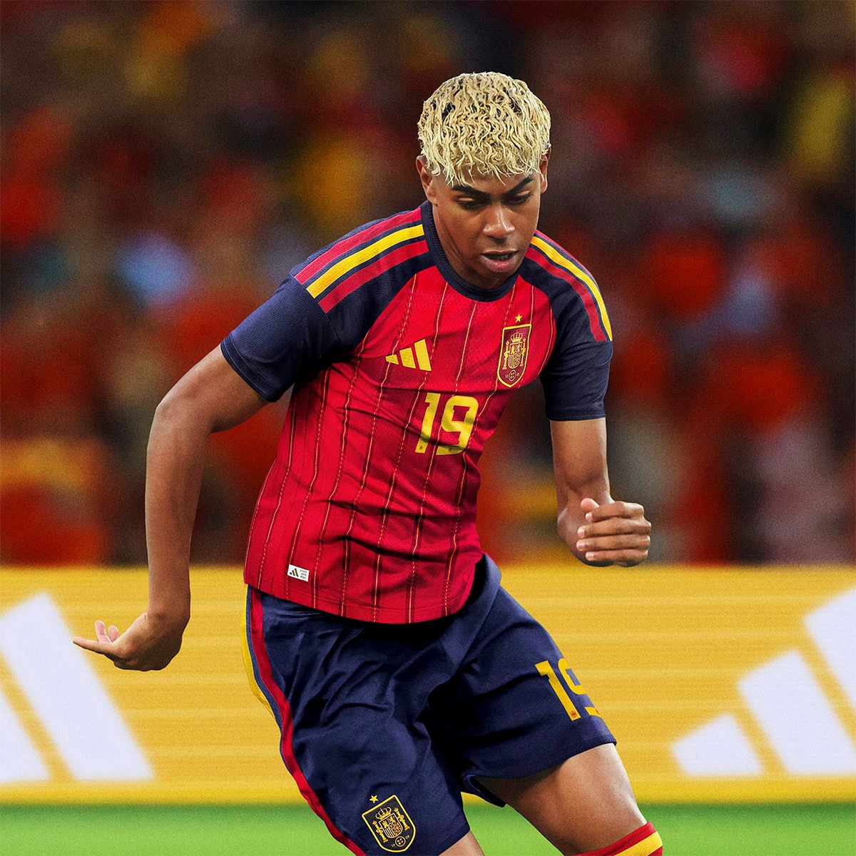 T-shirt de Homem 1.º Equipamento Authentic Espanha Mundial 2026 Vermelho-13
