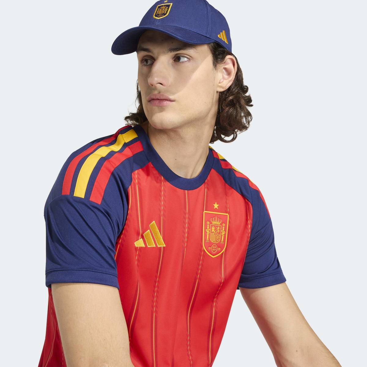 T-shirt de Homem 1.º Equipamento Espanha Mundial 2026 Vermelho-3