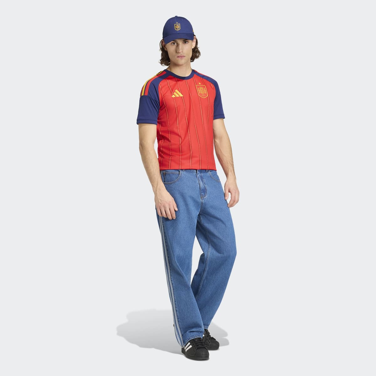 T-shirt de Homem 1.º Equipamento Espanha Mundial 2026 Vermelho-5