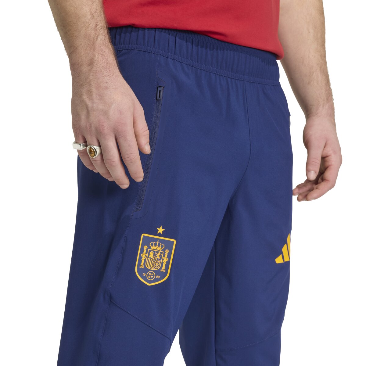 Calças de Homem Espanha Mundial 2026 Tiro Travel Azul-3