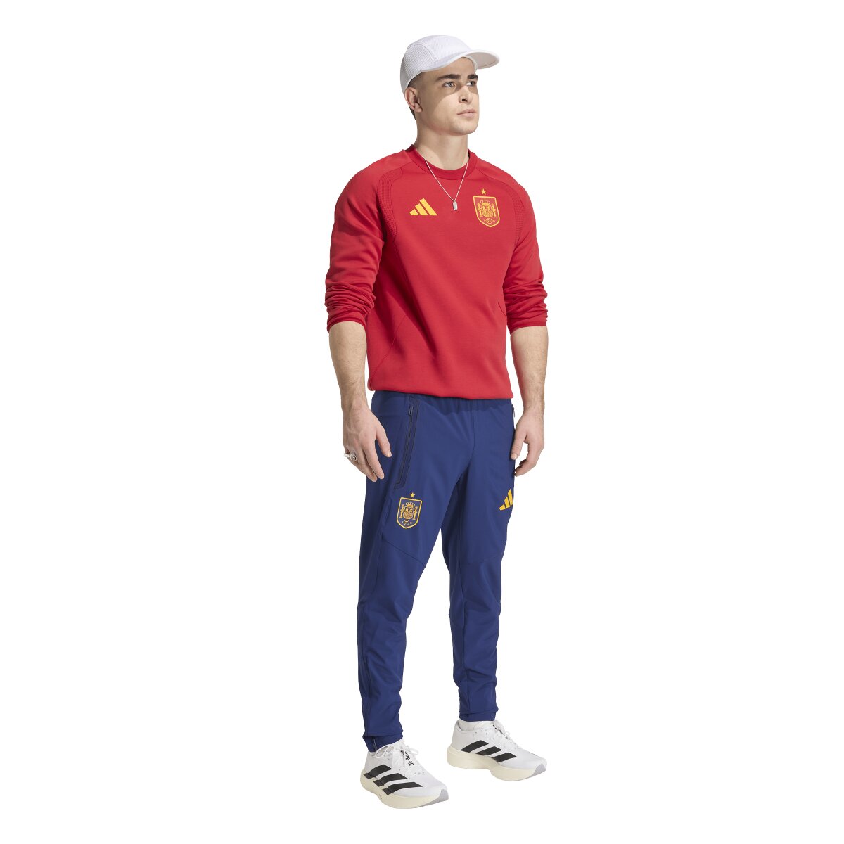 Sweatshirt de Homem Espanha Mundial 2026 Tiro Travel Vermelho-3
