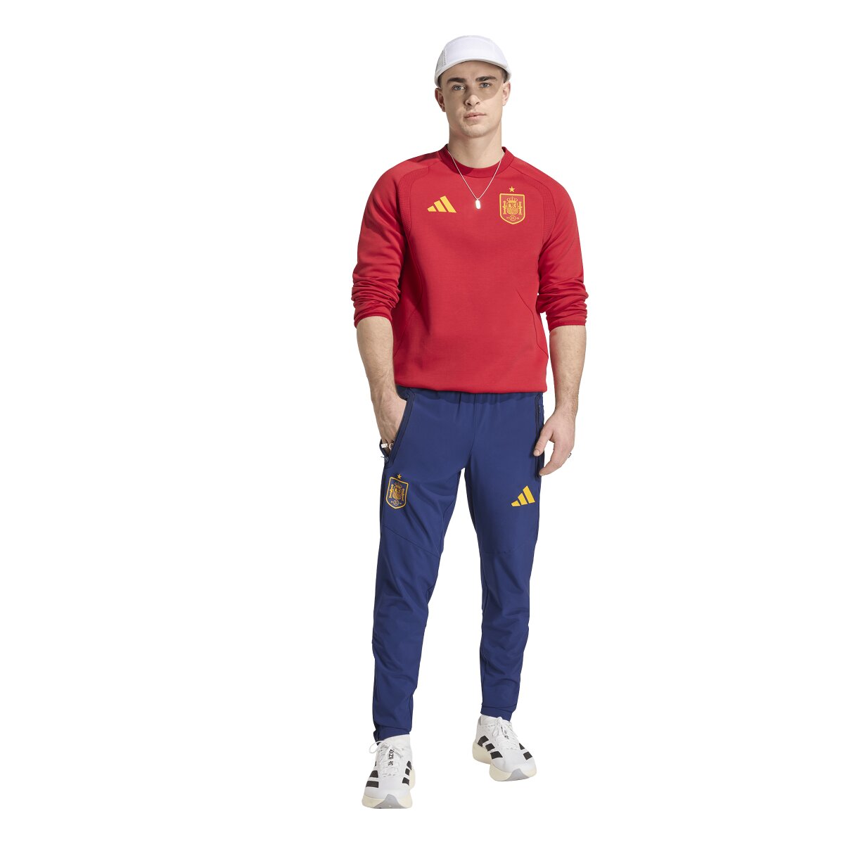Sweatshirt de Homem Espanha Mundial 2026 Tiro Travel Vermelho-4