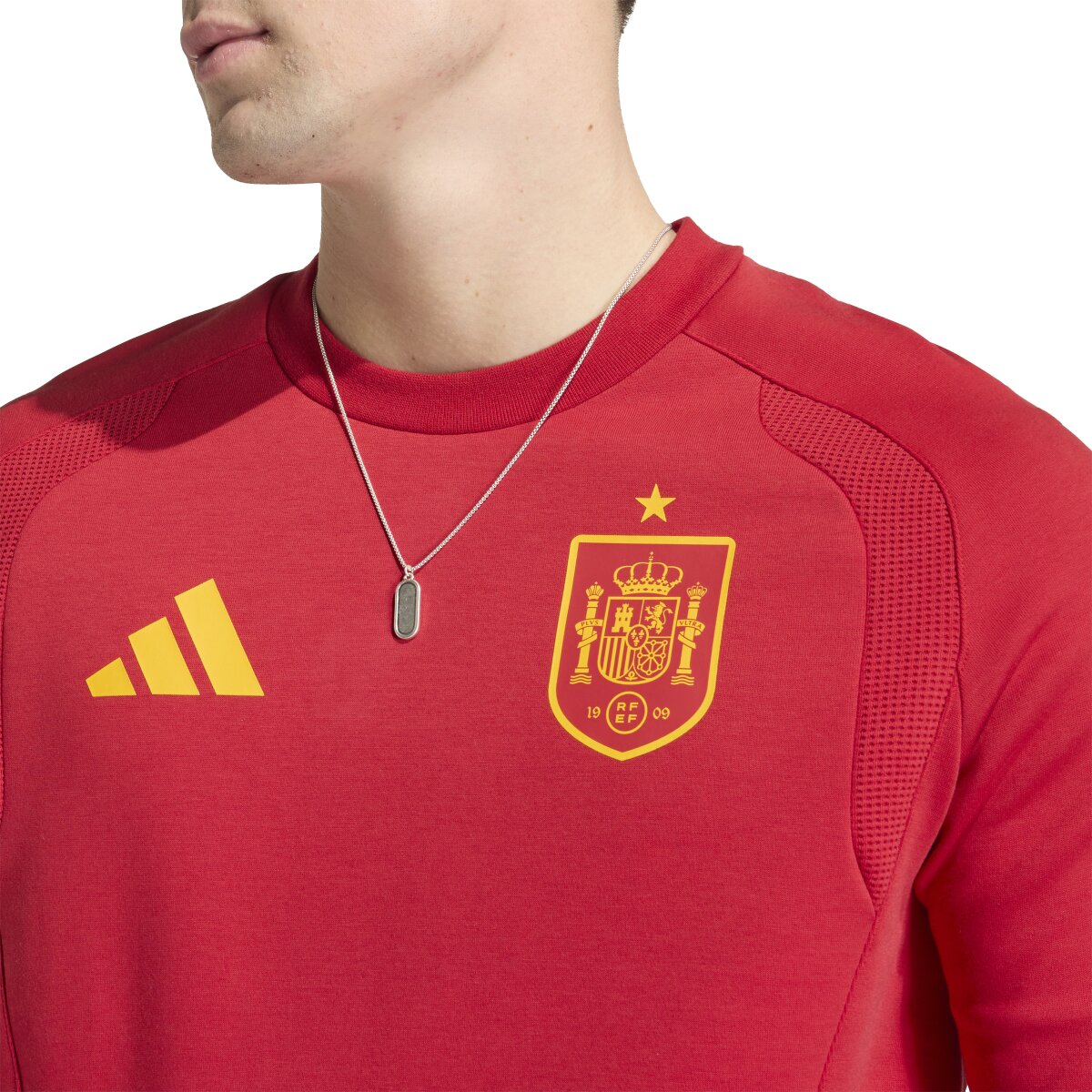 Sweatshirt de Homem Espanha Mundial 2026 Tiro Travel Vermelho-5