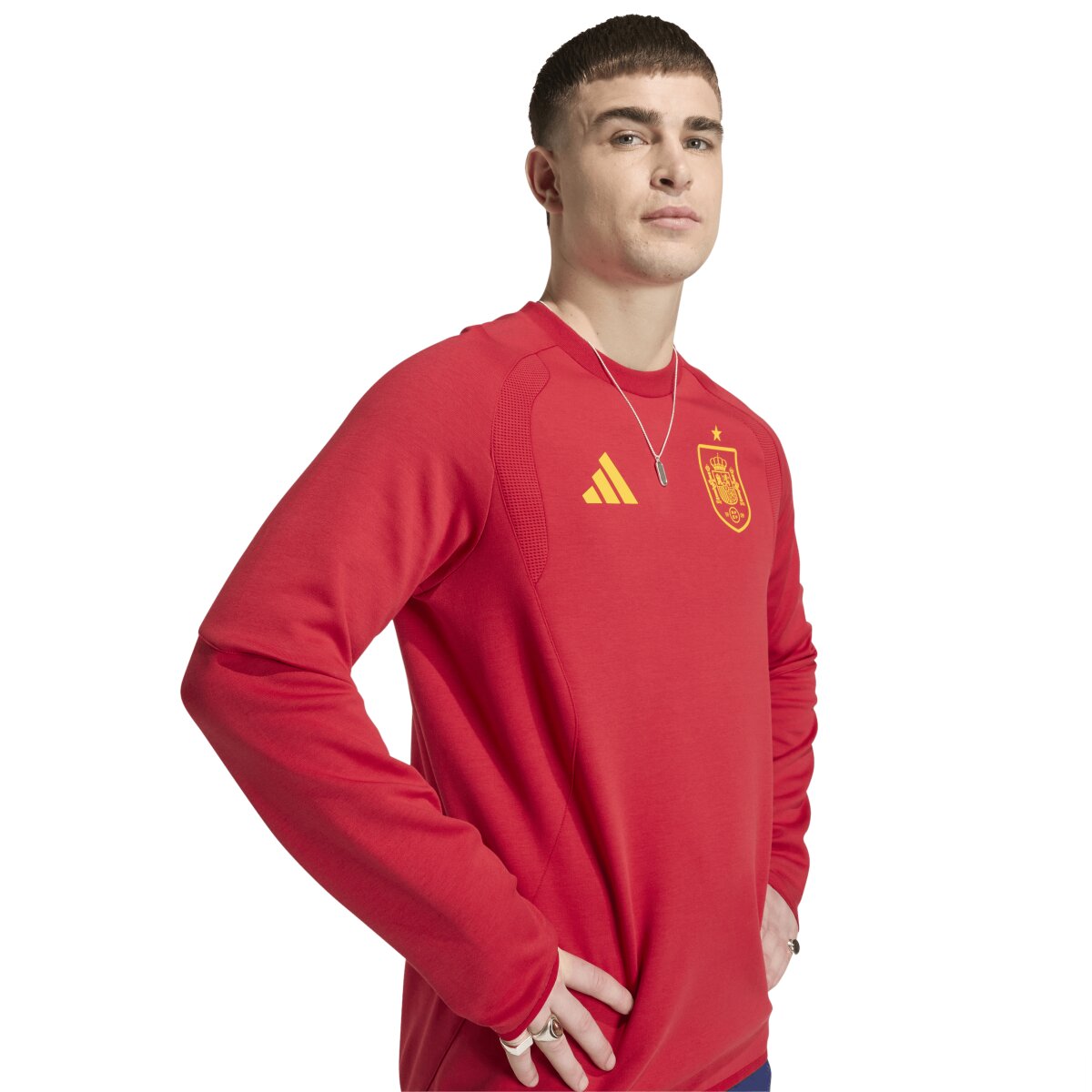 Sweatshirt de Homem Espanha Mundial 2026 Tiro Travel Vermelho-6