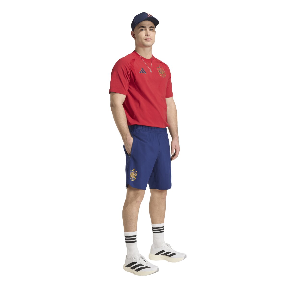 Calções de Homem Espanha Mundial 2026 Tiro Travel Azul-3