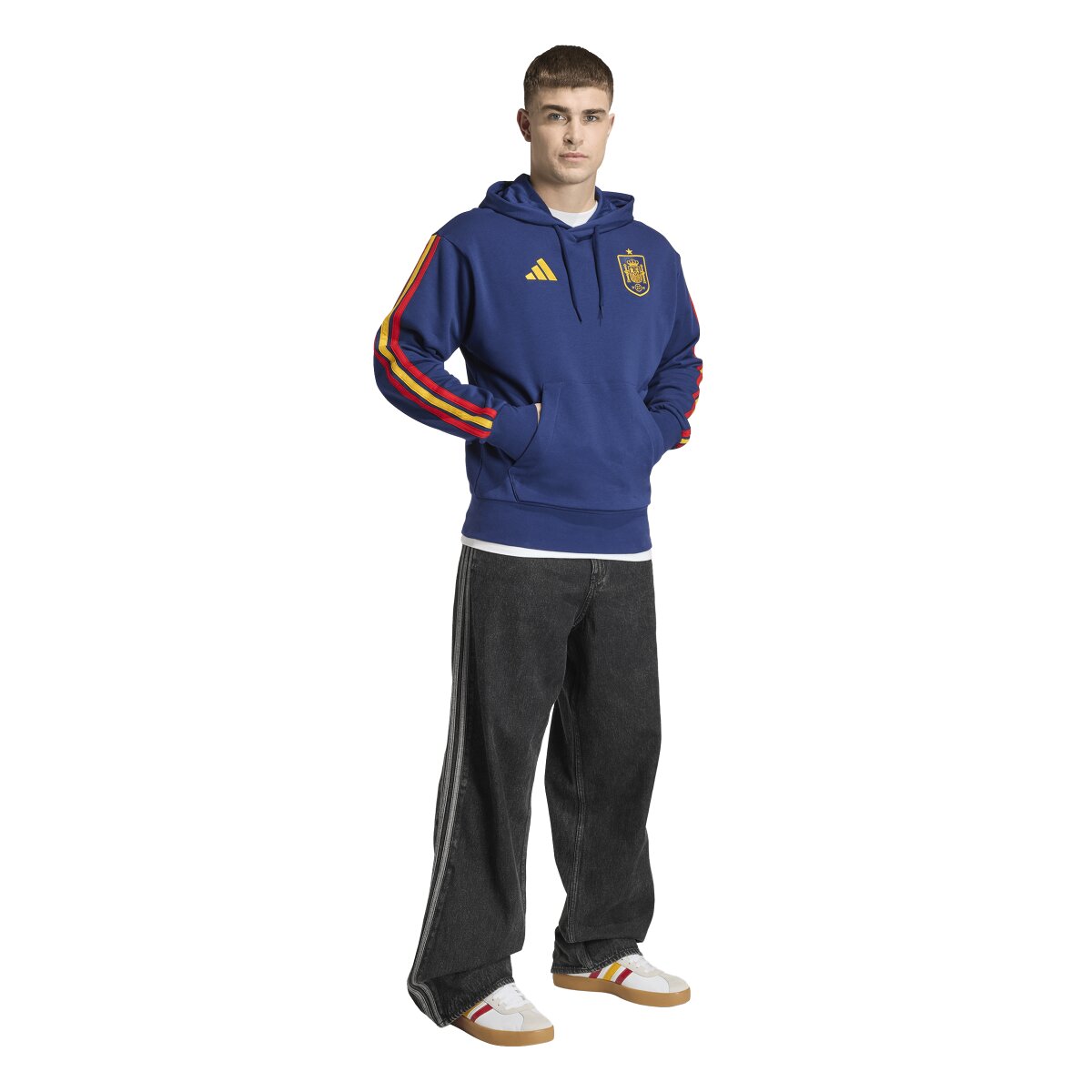 Sweatshirt de Homem Espanha Mundial 2026 DNA Azul-3