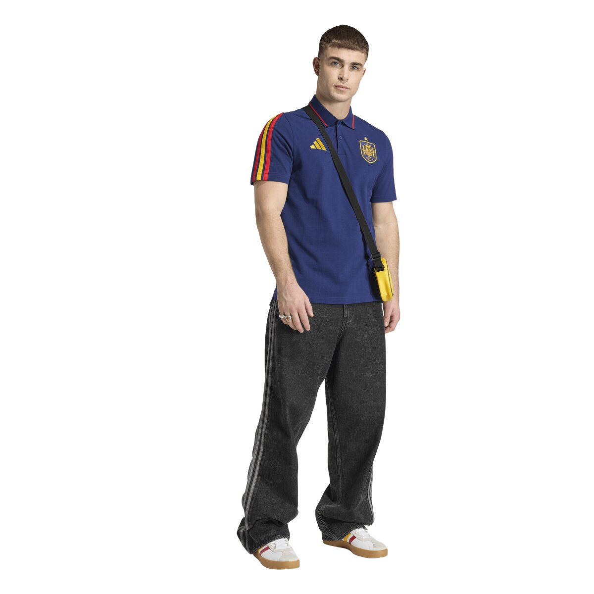 Polo de Homem Espanha Mundial 2026 DNA Azul-3