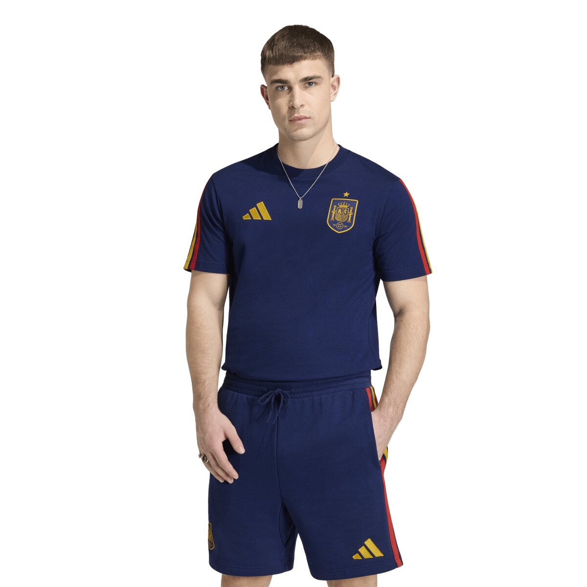 T-shirt de Homem Espanha Mundial 2026 DNA Azul-1