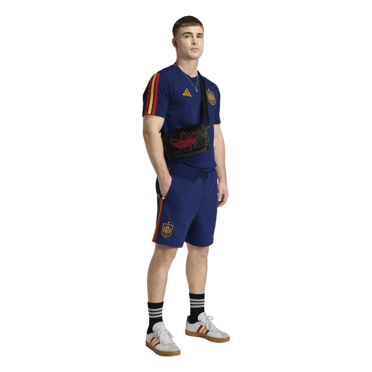 T-shirt de Homem Espanha Mundial 2026 DNA Azul-5