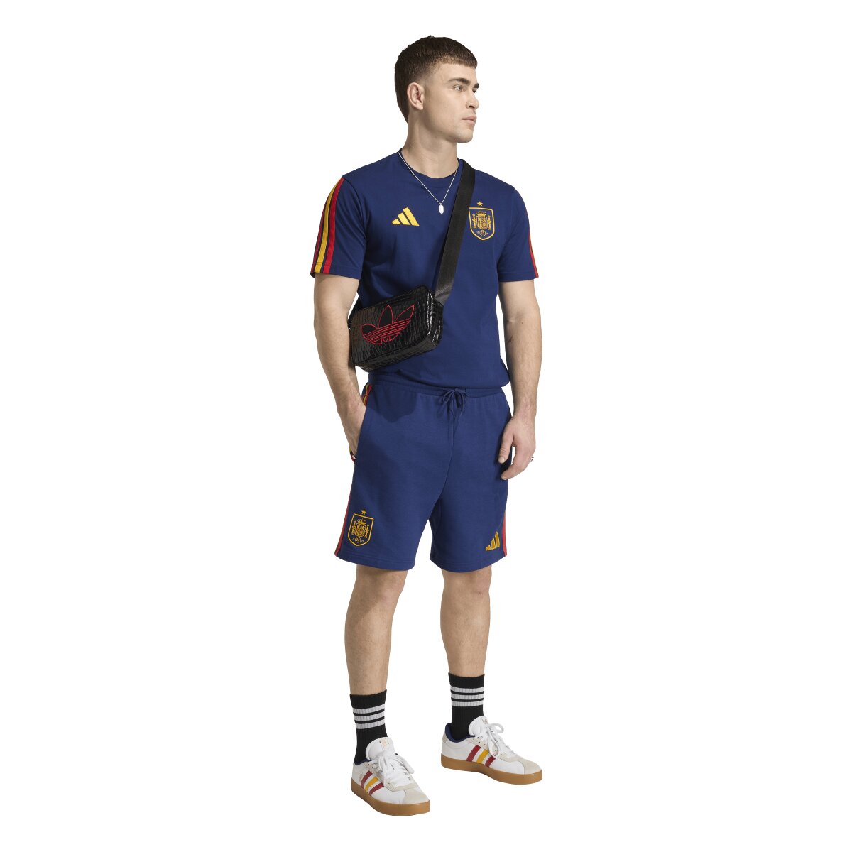 Calções de Homem Espanha Mundial 2026 DNA Azul-3
