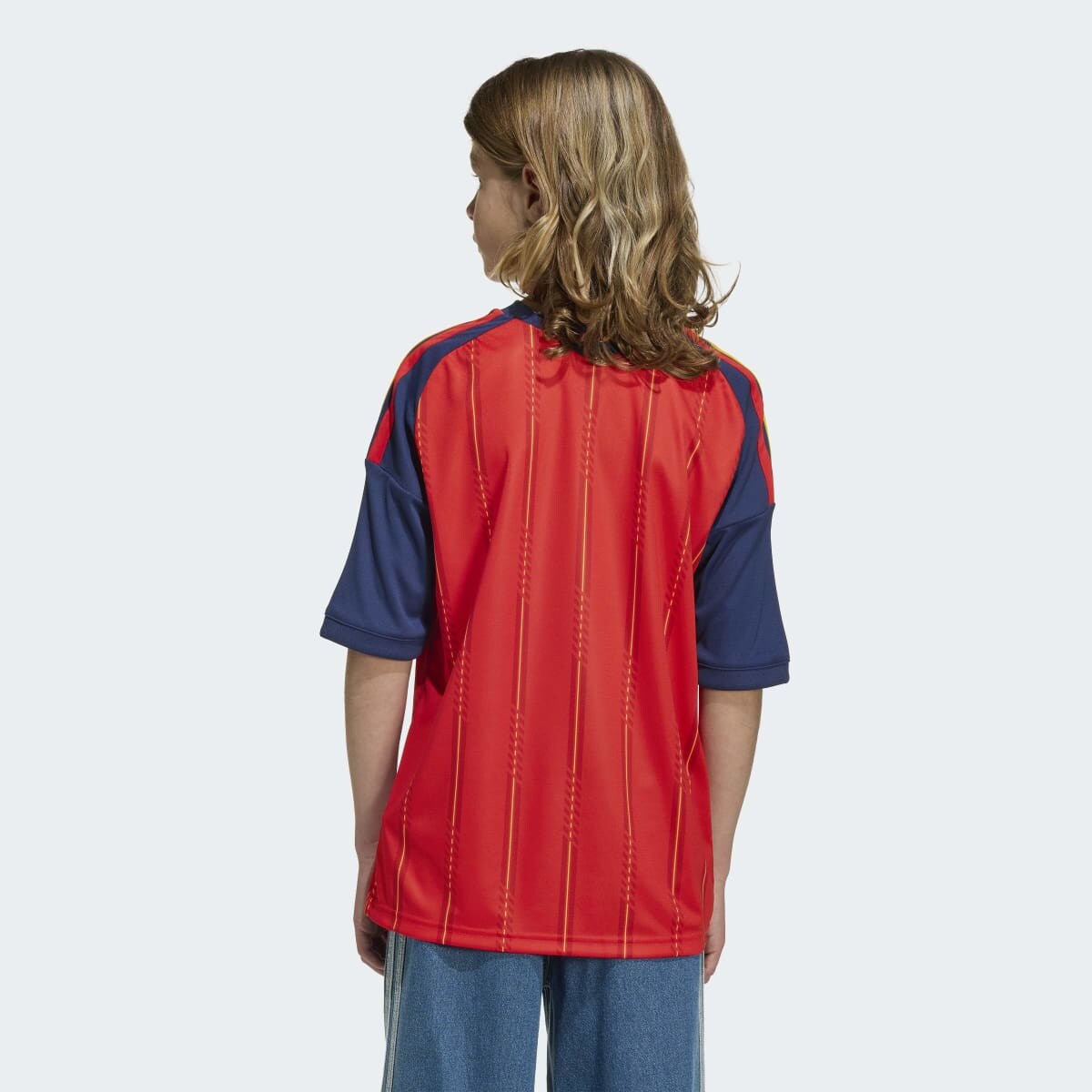 T-shirt de Criança 1.º Equipamento Espanha Mundial 2026 Vermelho-2