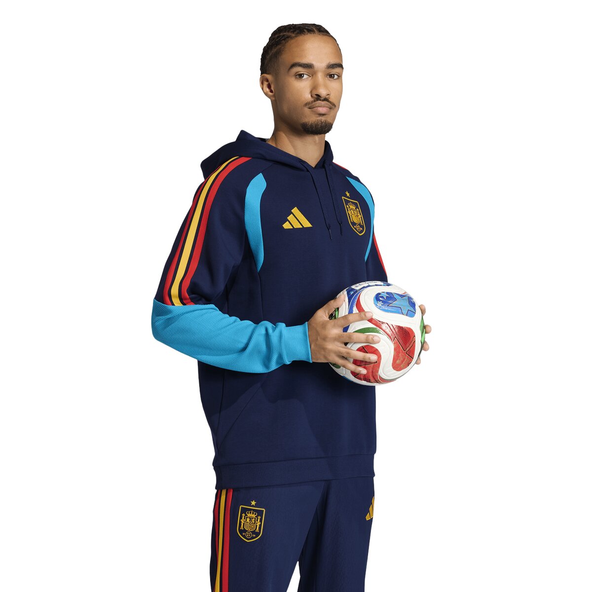 Sweatshirt de Homem Espanha Mundial 2026 Tiro Azul-marinho-3