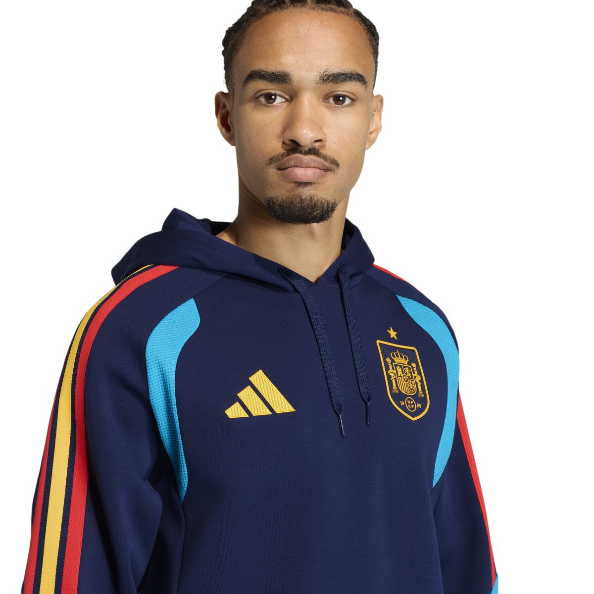 Sweatshirt de Homem Espanha Mundial 2026 Tiro Azul-marinho-4