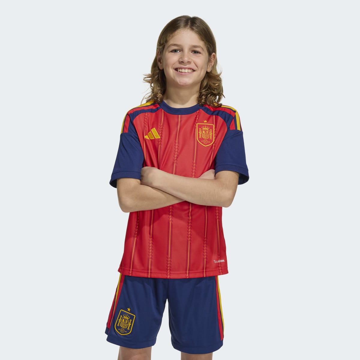 Conjunto de Criança 1.º Equipamento Espanha Mundial 2026 Vermelho-1