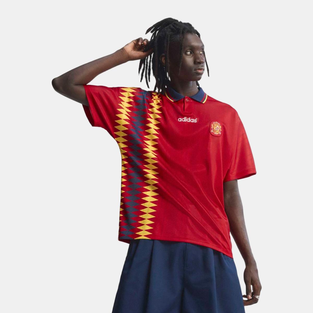 T-shirt de Homem Espanha Retro 1994 Vermelho-1
