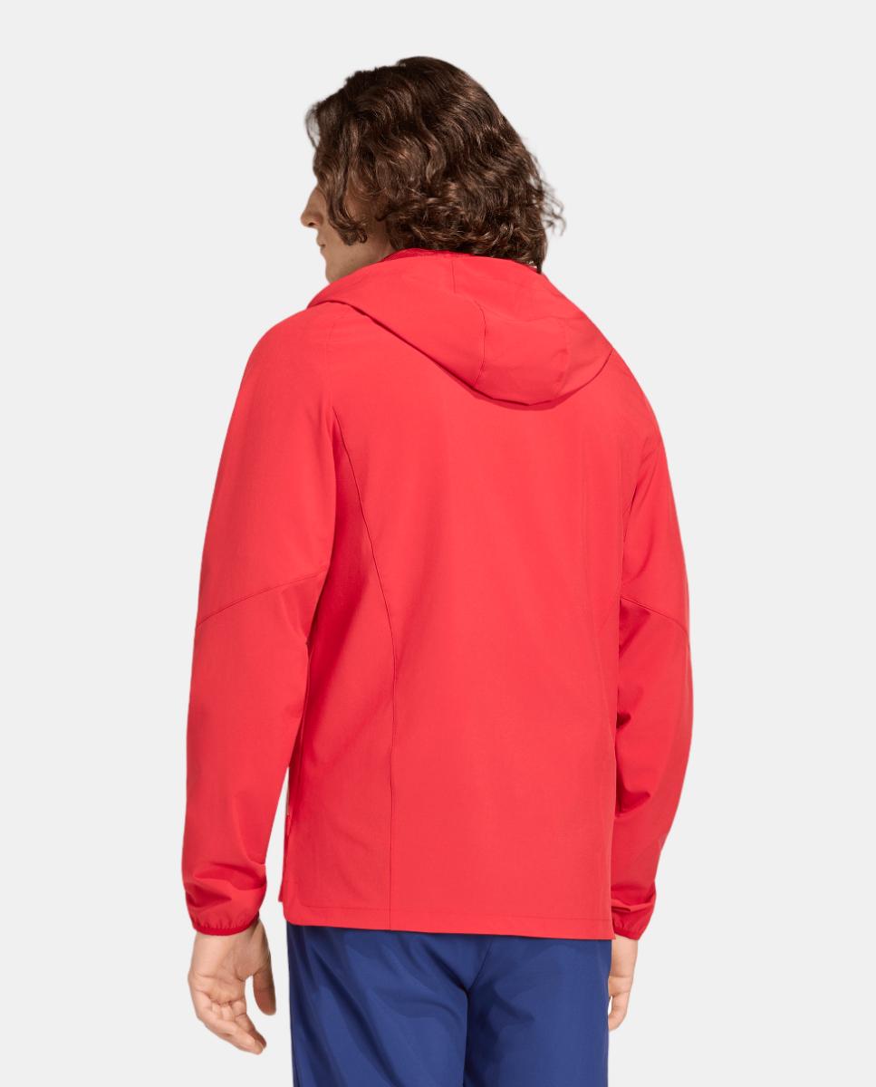 Casaco Corta-Vento de Homem Espanha Mundial 2026 Tiro Travel Vermelho-2