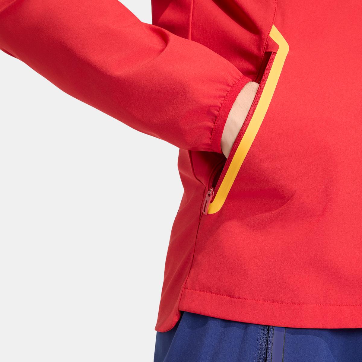 Casaco Corta-Vento de Homem Espanha Mundial 2026 Tiro Travel Vermelho-4