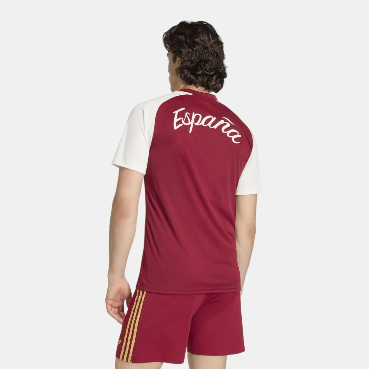 T-shirt de Homem Espanha Mundial 2026 Pre Match Grená-2