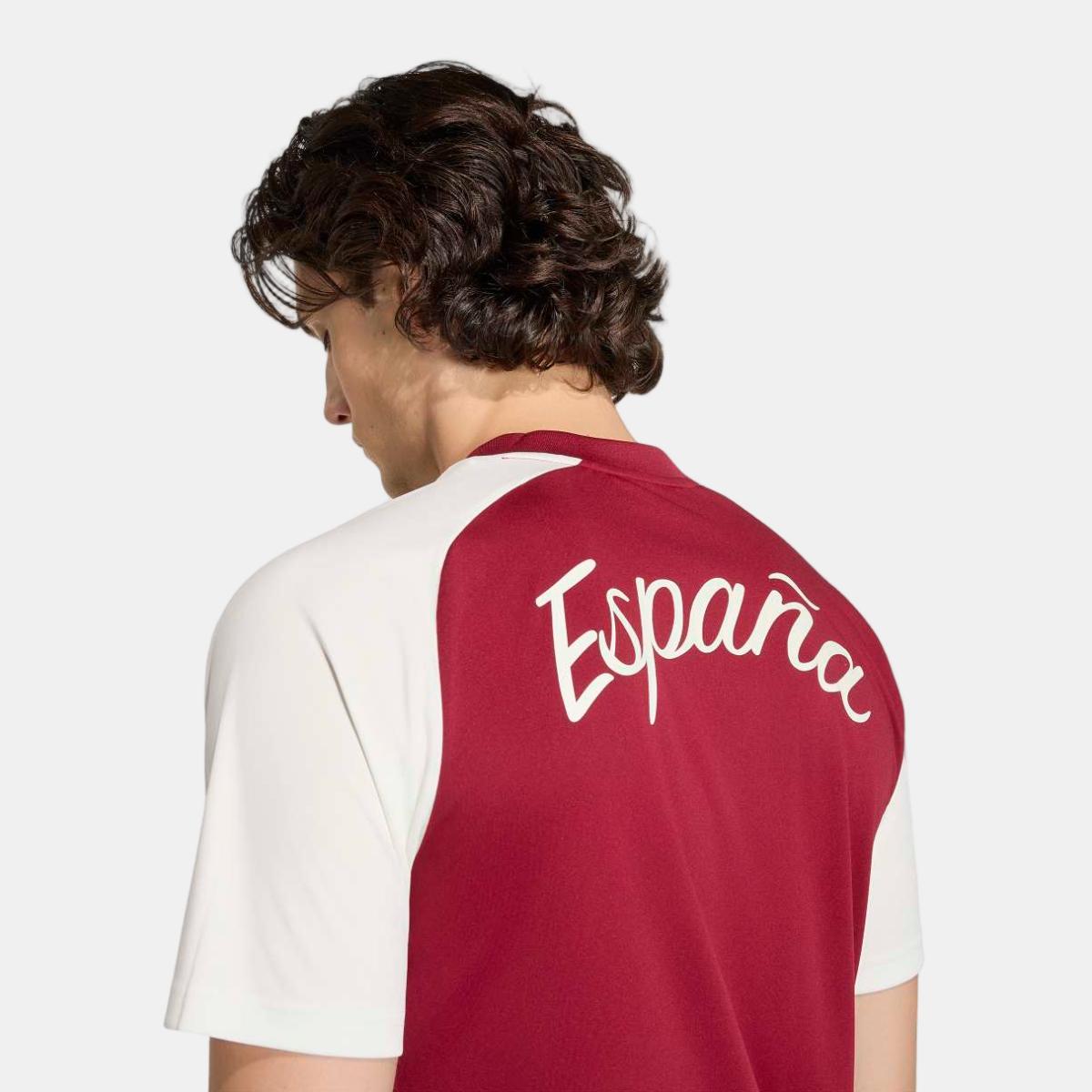 T-shirt de Homem Espanha Mundial 2026 Pre Match Grená-4