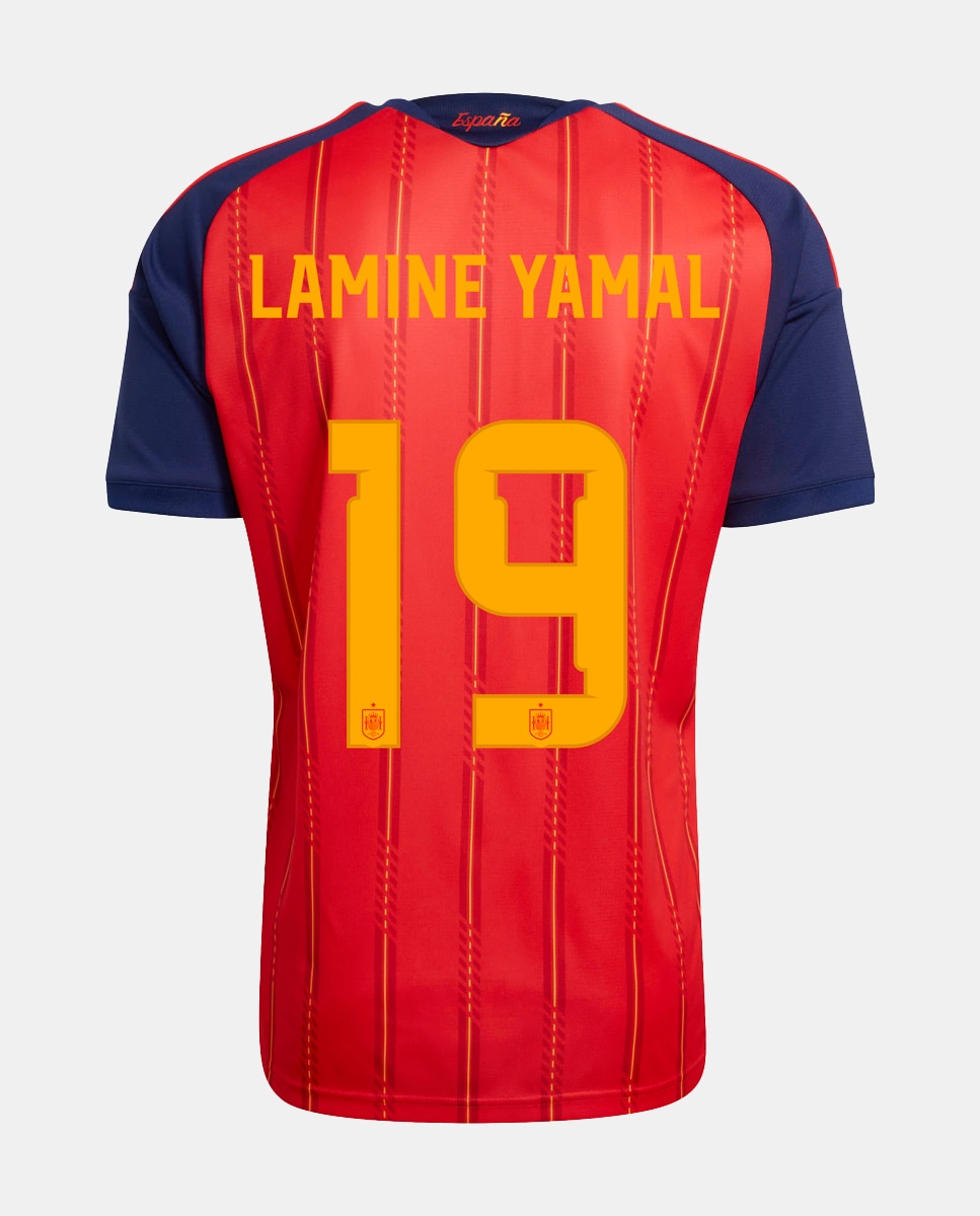Imagem 0 de T-shirt de Homem 1.º Equipamento Espanha Mundial 2026 Lamine Yamal 19