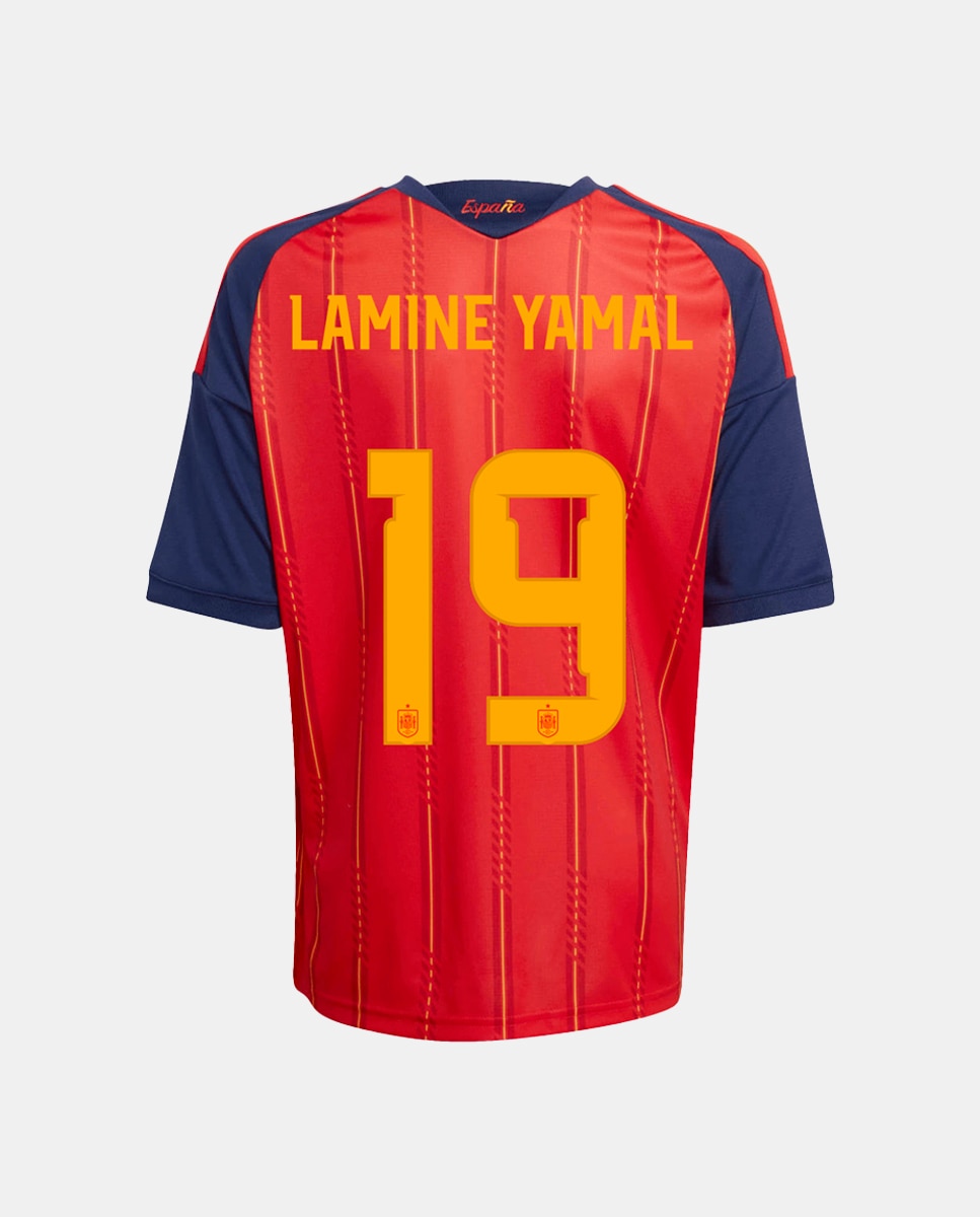 Imagem 0 de T-shirt de Criança 1.º Equipamento Espanha Mundial 2026 Lamine Yamal 19
