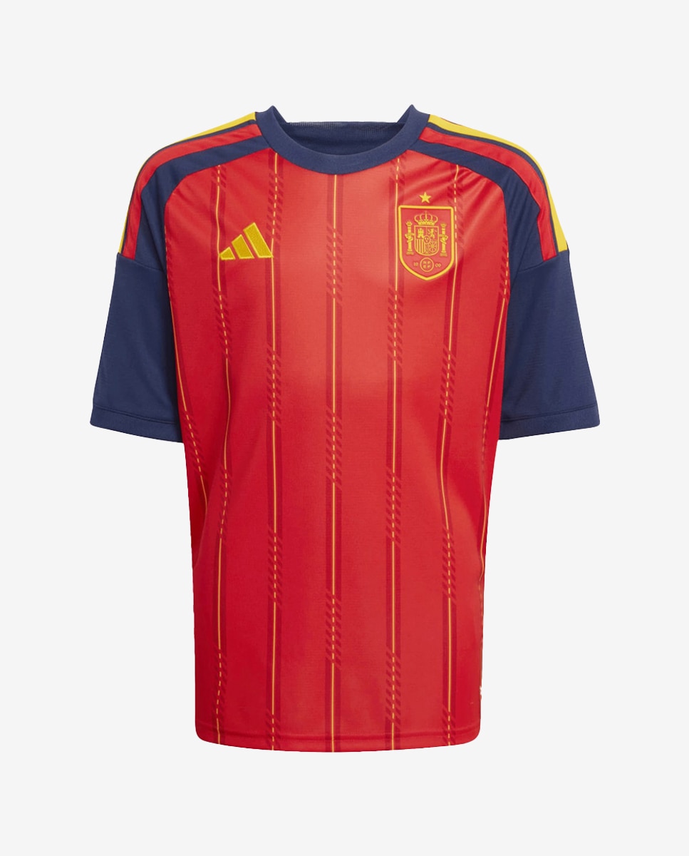 T-shirt de Criança 1.º Equipamento Espanha Mundial 2026 Pedri 20 Vermelho-2