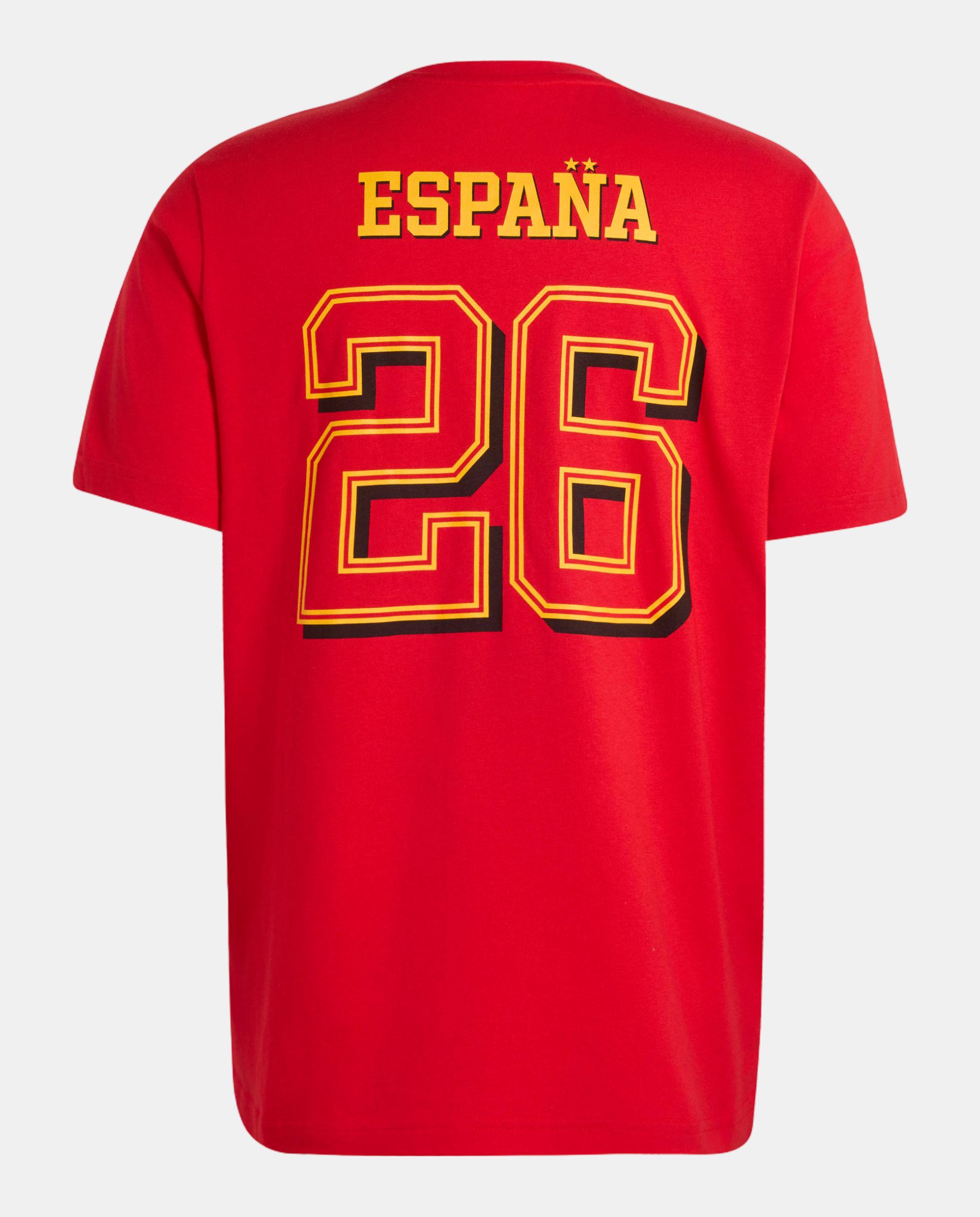 T-Shirt de Criança Espanha Winner Mundial 2026 Adidas Vermelho-2