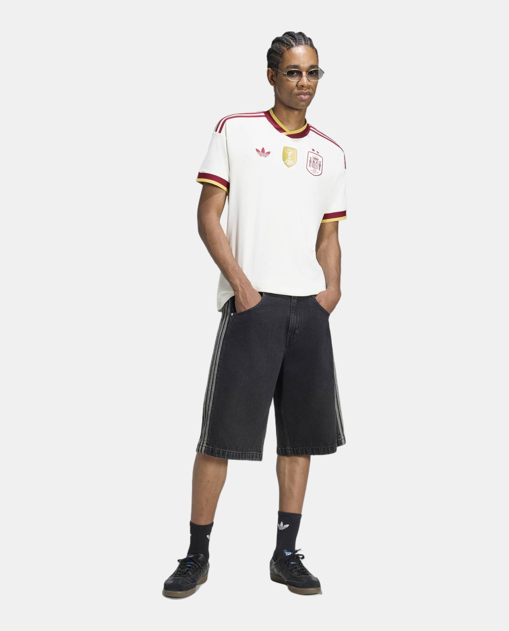 Camiseta de hombre 2ª equipación España 2 Estrellas Adidas - Blanco / Rojo Blanco / Rojo-3