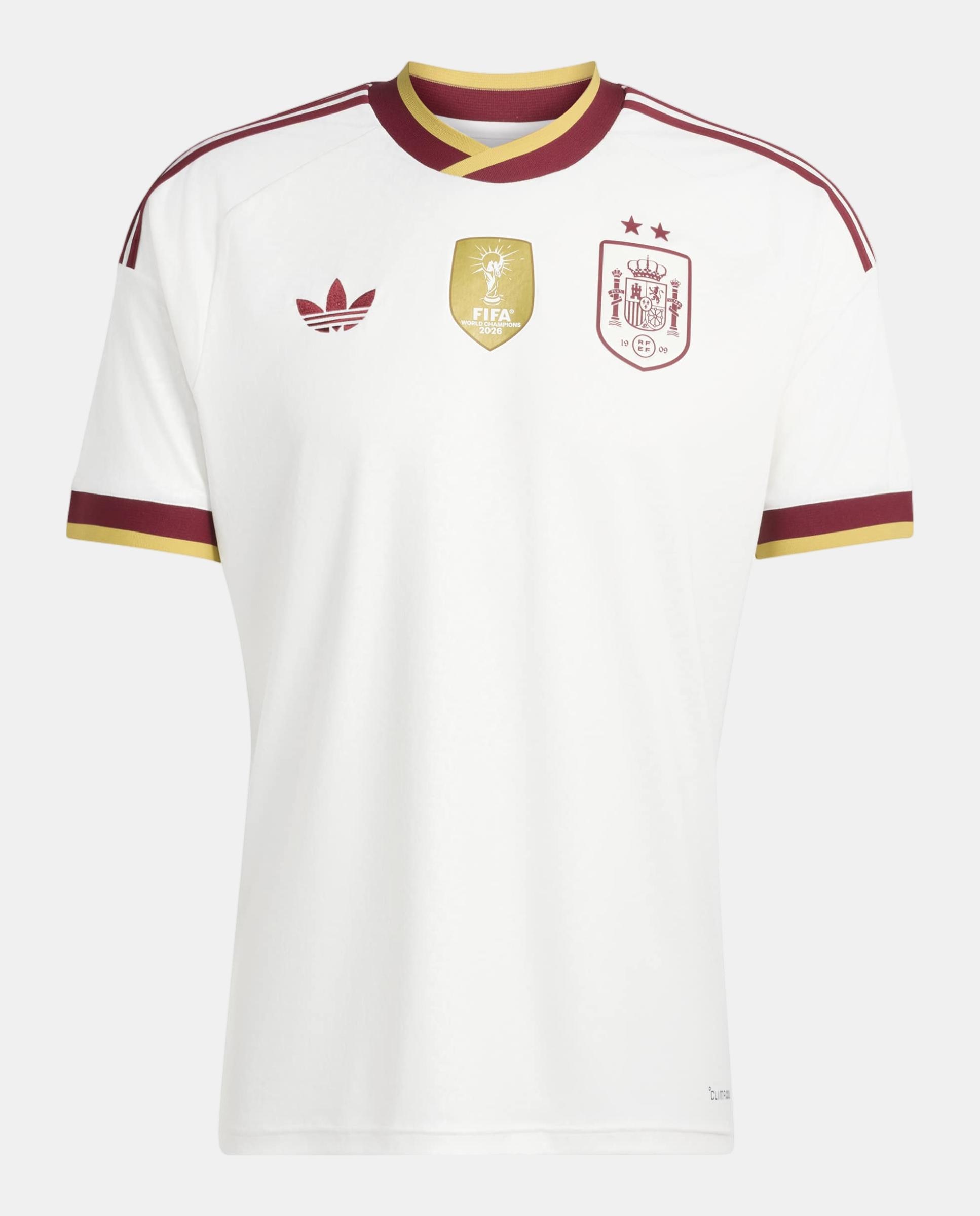 Camiseta de hombre 2ª equipación España 2 Estrellas Adidas - Blanco / Rojo Blanco / Rojo-6