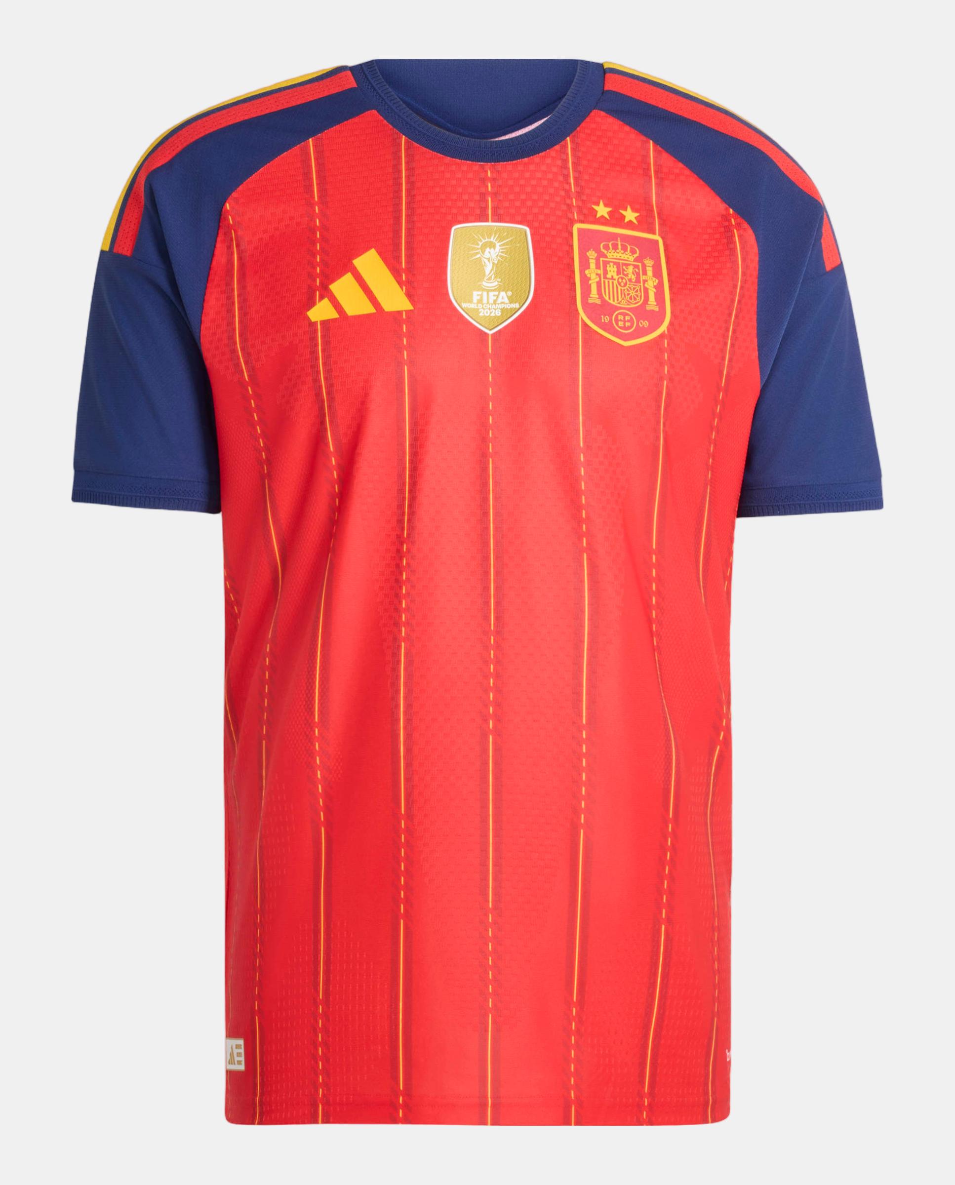 Camiseta de hombre 1ª equipación Authentic España 2 Estrellas Adidas - Rojo / Azul marino Rojo / Azul marino-1