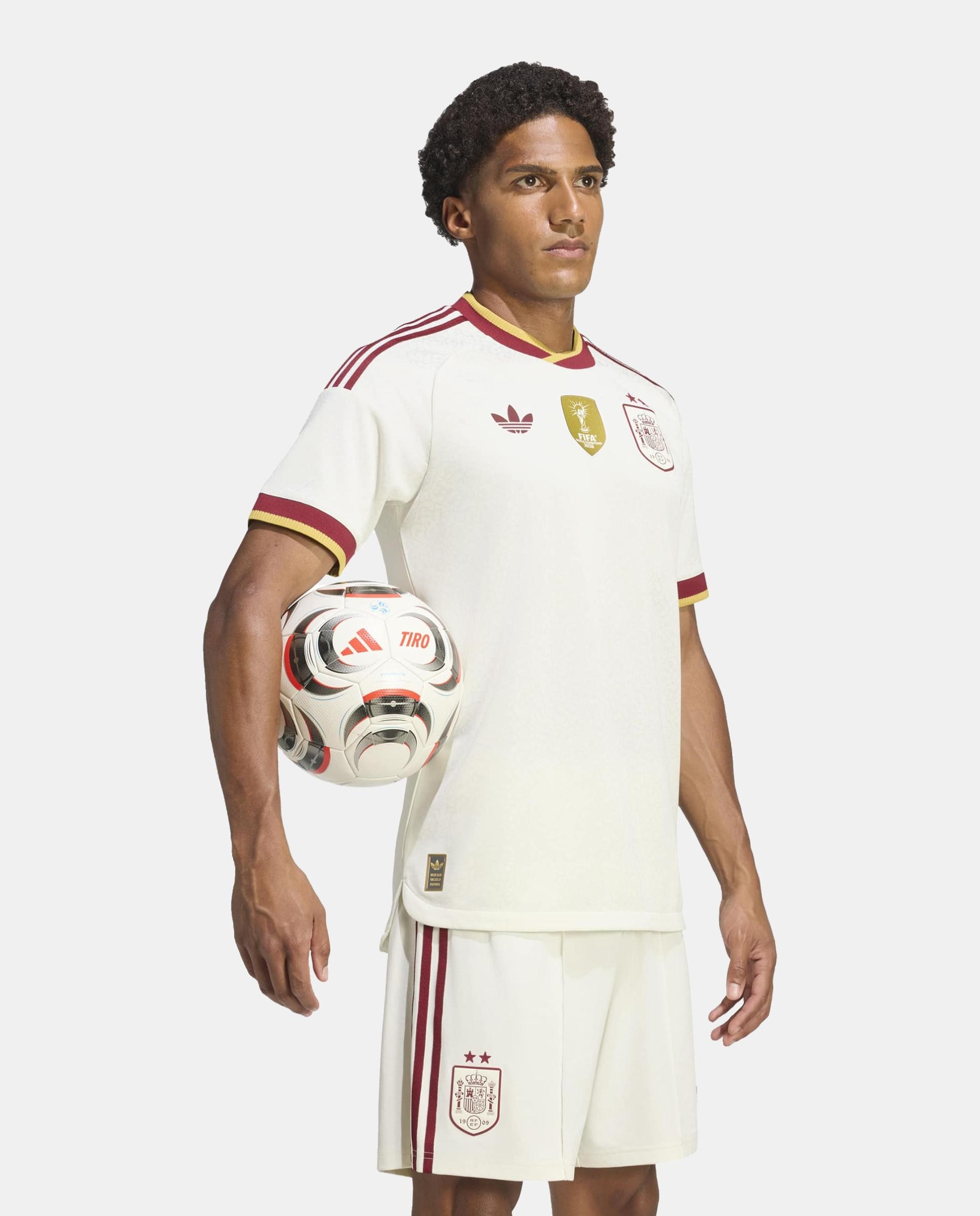 Camiseta de hombre 2ª equipación Authentic España 2 Estrellas Adidas - Blanco / Rojo Blanco / Rojo-1