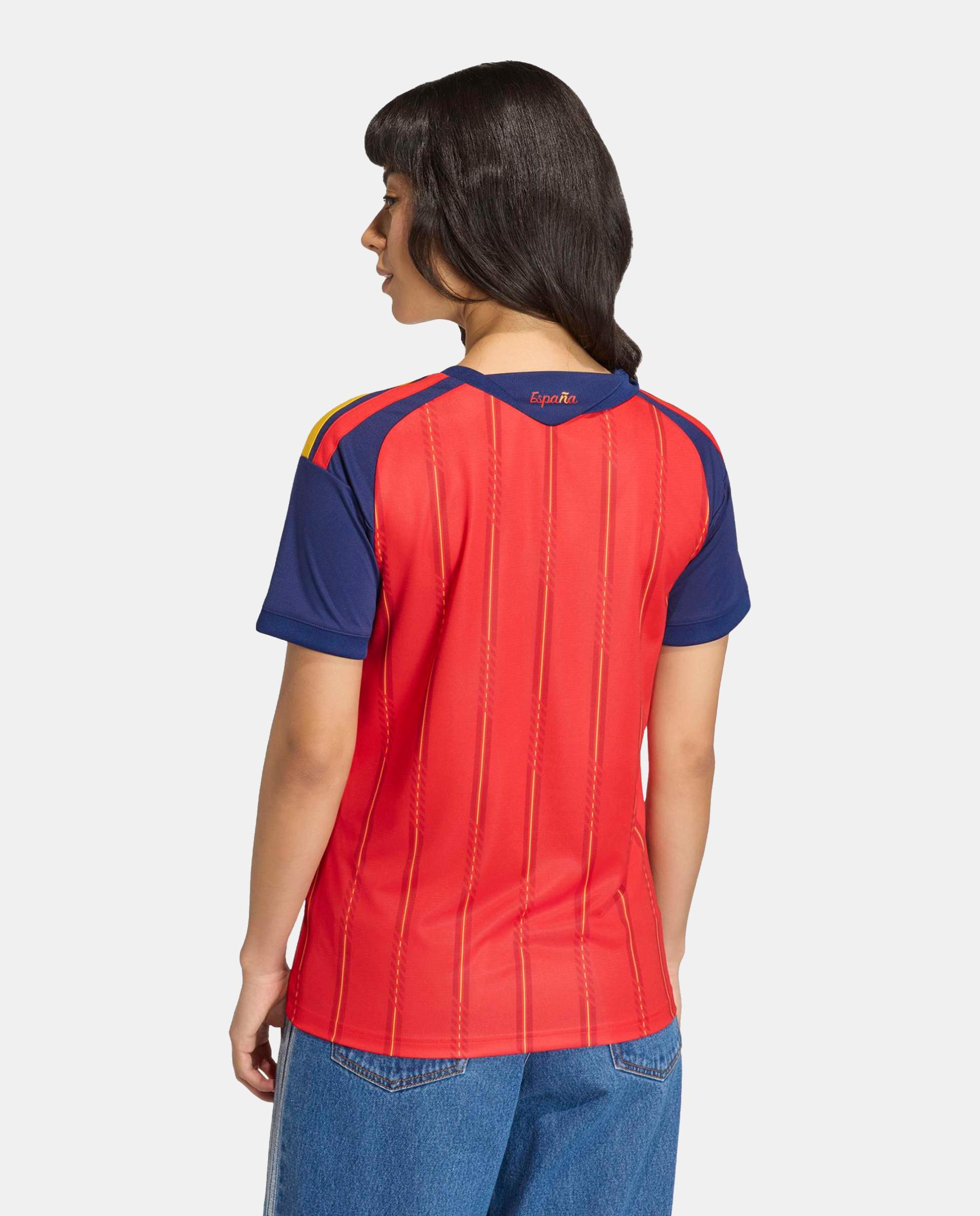 T-Shirt de Mulher 1º Equipamento Espanha 2 Estrelas Adidas Vermelho / Azul-marinho-2