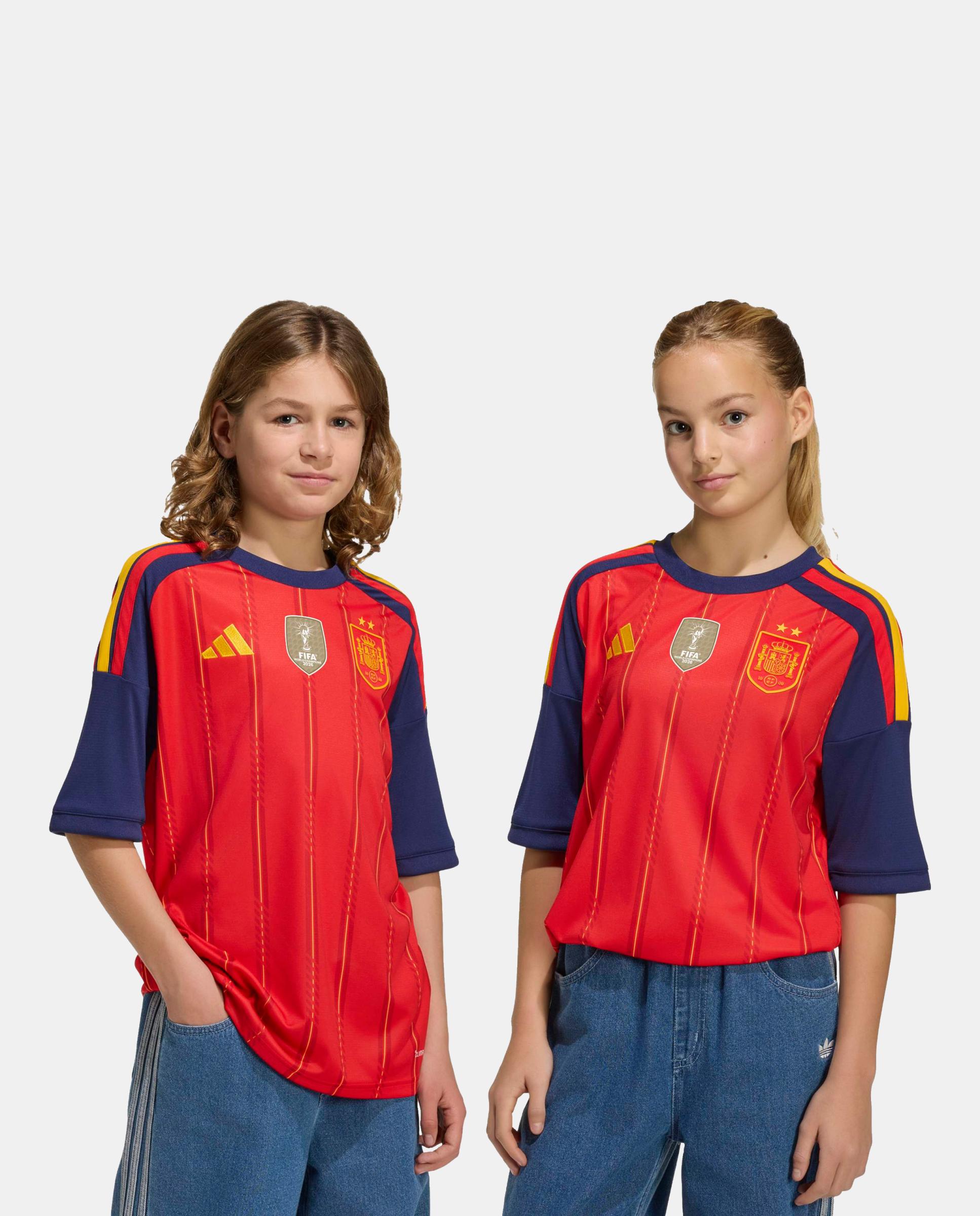 Imagem 0 de T-Shirt de Criança 1º Equipamento Espanha 2 Estrelas Adidas