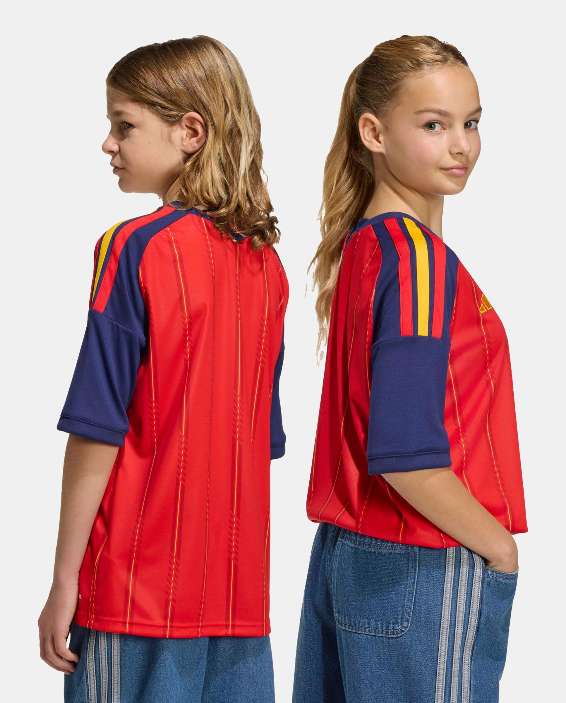 T-Shirt de Criança 1º Equipamento Espanha 2 Estrelas Adidas Vermelho / Azul-marinho-2