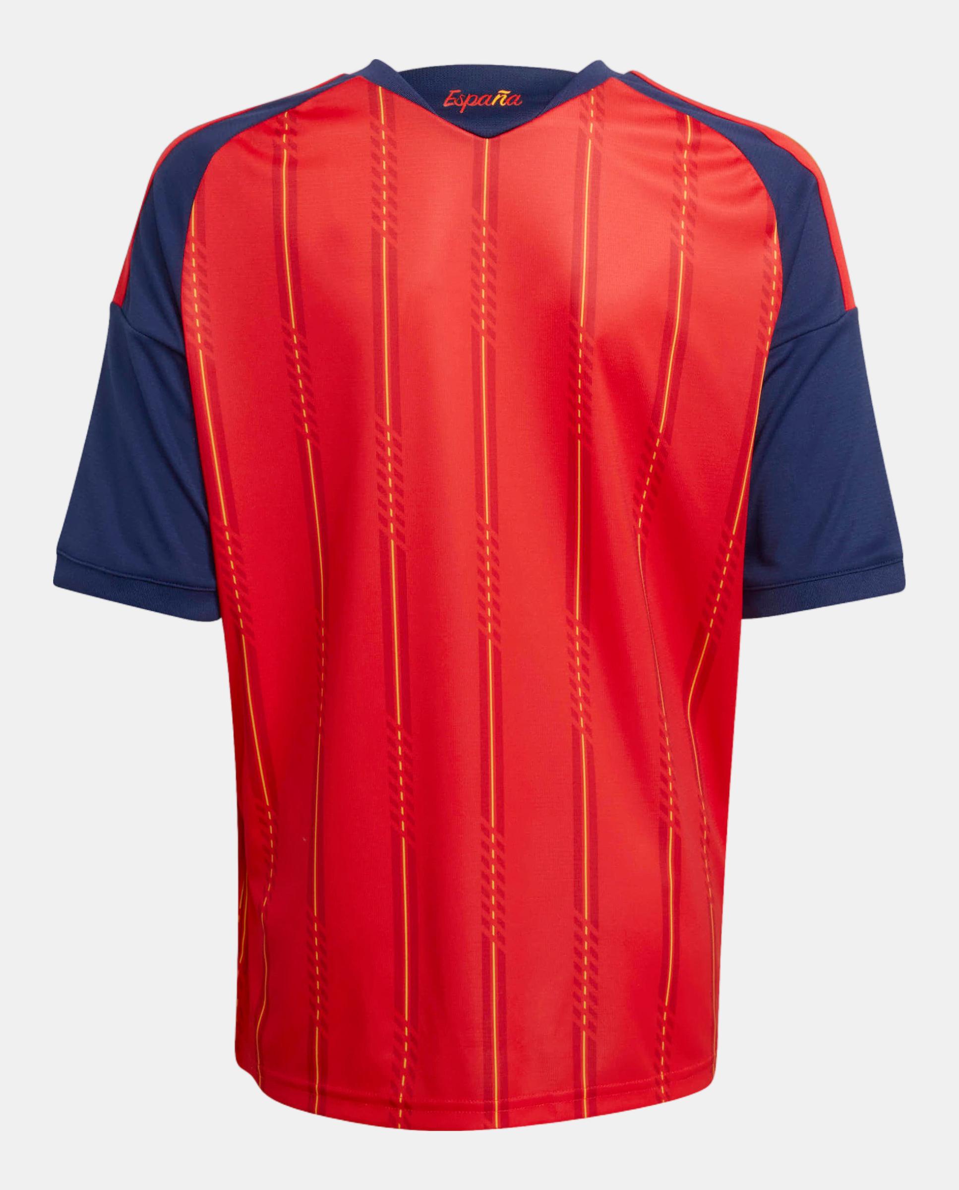 T-Shirt de Criança 1º Equipamento Espanha 2 Estrelas Adidas Vermelho / Azul-marinho-4